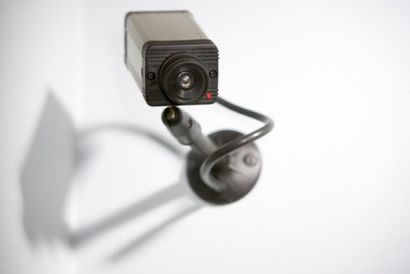 Security camera installed by a locksmith